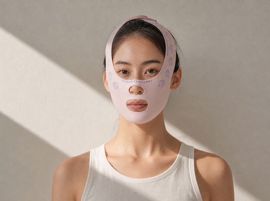 Sangle de maintien visage et menton