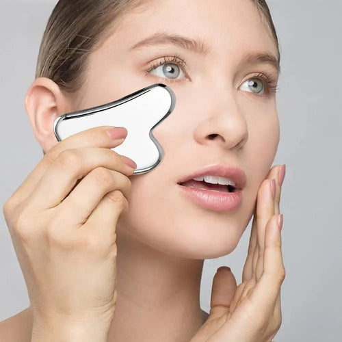 Gua Sha visage en acier inoxydable