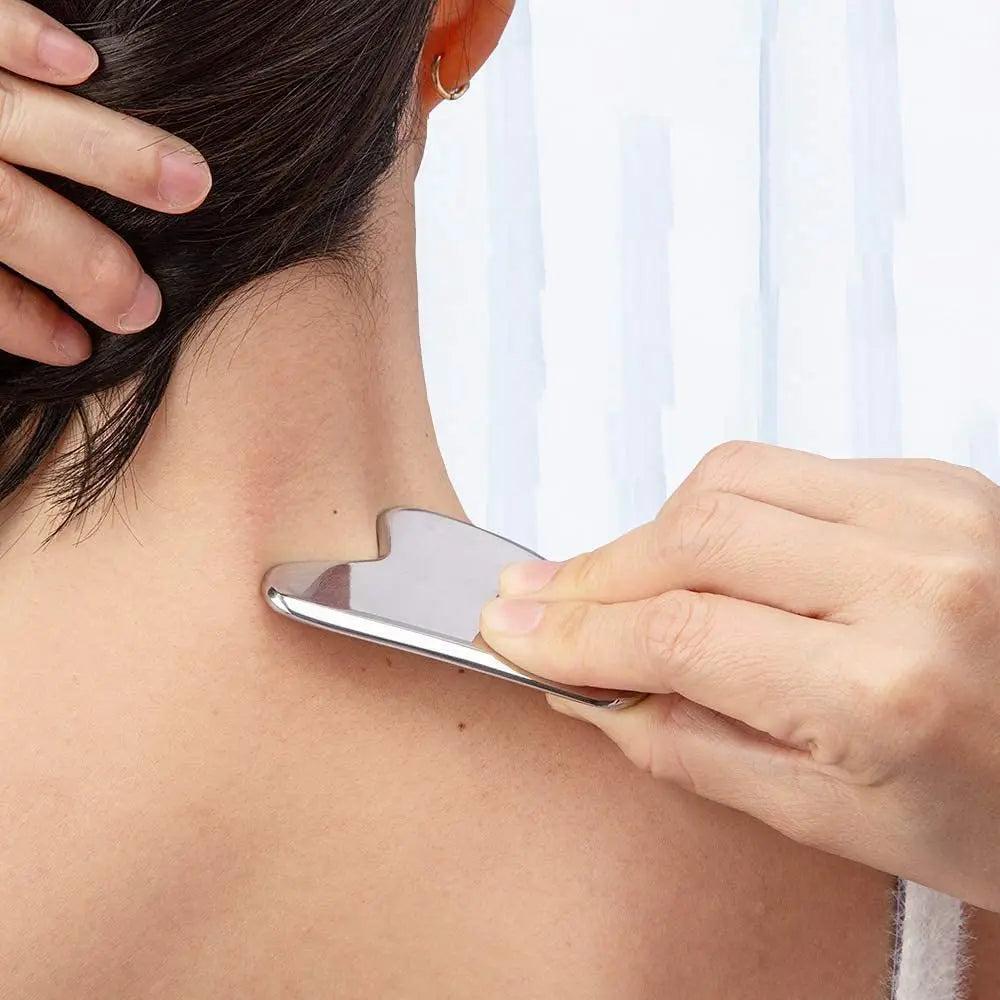 Gua Sha visage en acier inoxydable