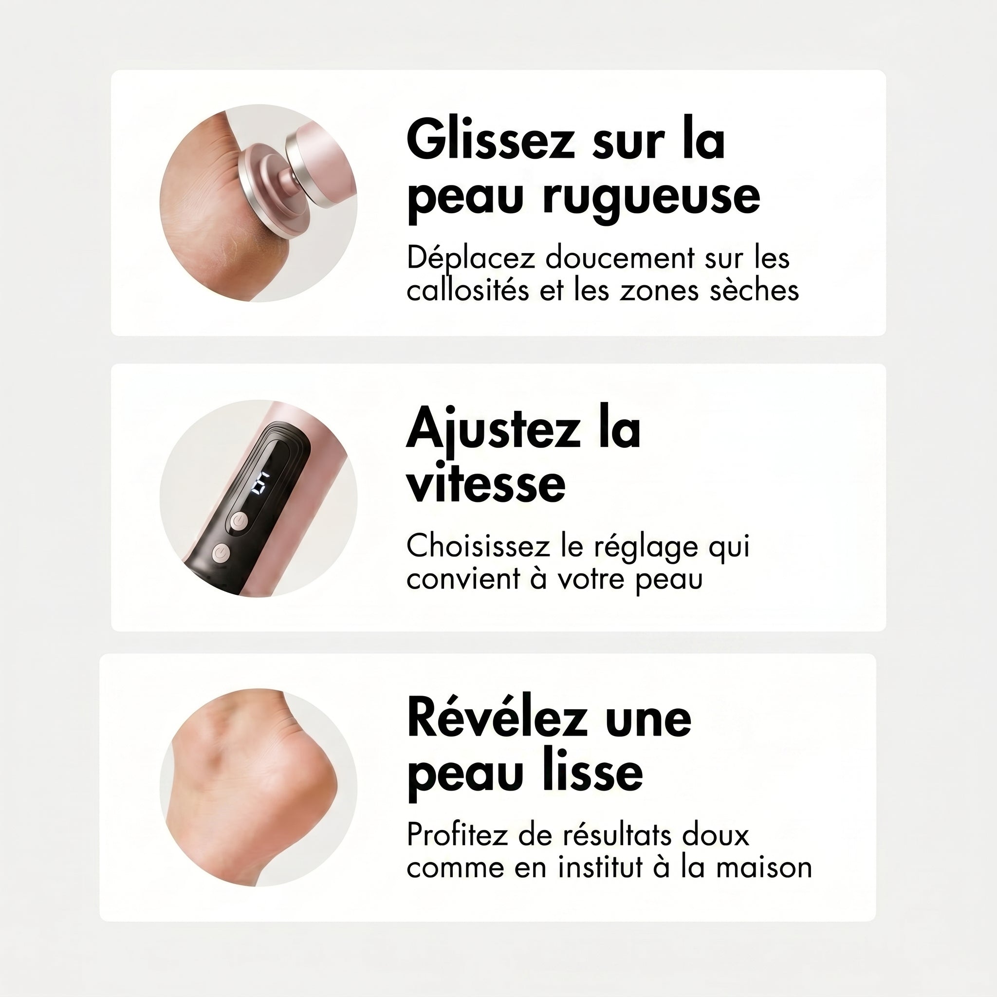 Sofelya — Râpe électrique anti-callosités